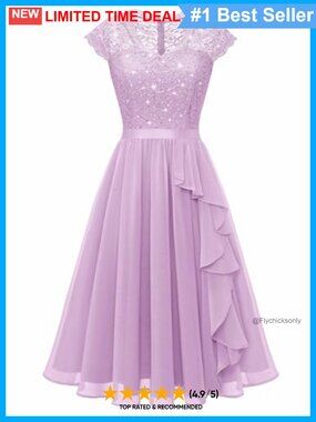 Sequin Ruffle V-Neck Cocktail Homecoming Dress